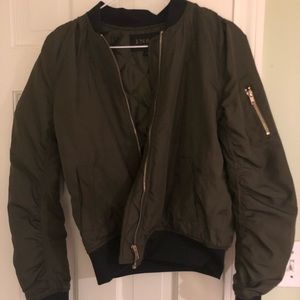 Green bomber jacket